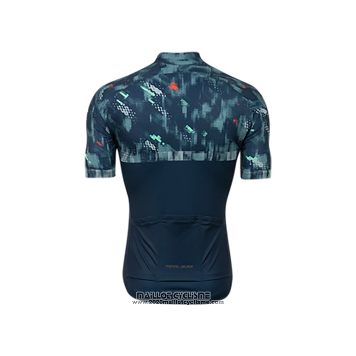 2021 Maillot Cyclisme Pearl Izumi Bleu Vert Manches Courtes et Cuissard